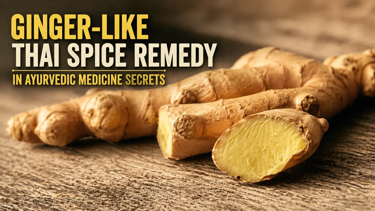Ginger-Like Thai Spice Remedy in Ayurvedic Medicine